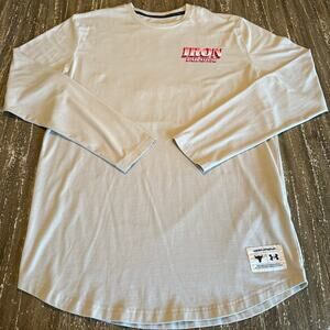 Under Armour Men’s Project Rock Iron Paradise Long Sleeve T-Shirt Tan Size M